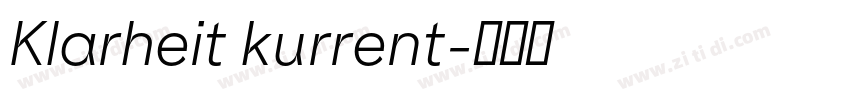 Klarheit kurrent字体转换